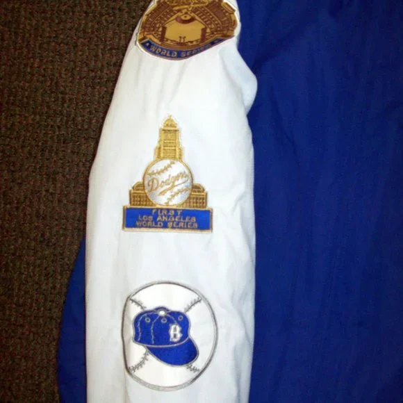 LOS ANGELES DODGERS 7 TIME WORLD SERIES CHAMPIONSHIP Hooded Jacket M L 2X - Picture 13 of 13